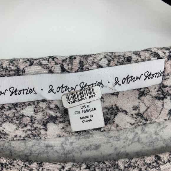 & other stories women's 6 blouse top boat neck - Picture 4 of 5